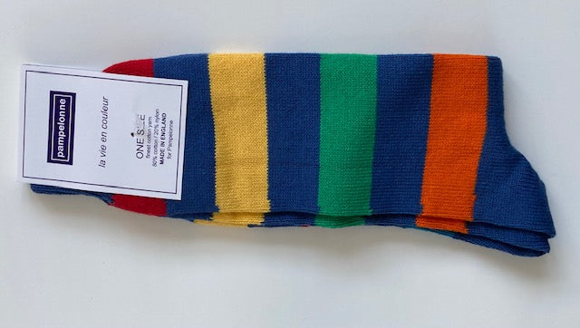 Men's Cotton Socks - Multistripe