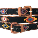 Load image into Gallery viewer, Guatemalan Polo Belt - Black
