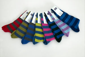 Men's Cotton Socks - Hoops