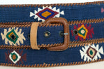 Load image into Gallery viewer, Guatemalan Polo Belt - Navy
