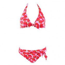 Ladies Bikini - Pink Strawberry