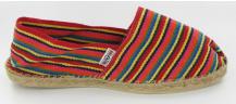 Red Multistripe Espadrille